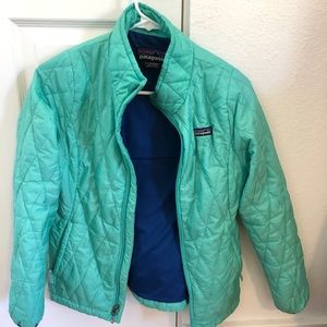 Patagonia nano puff jacket size large 12 kids